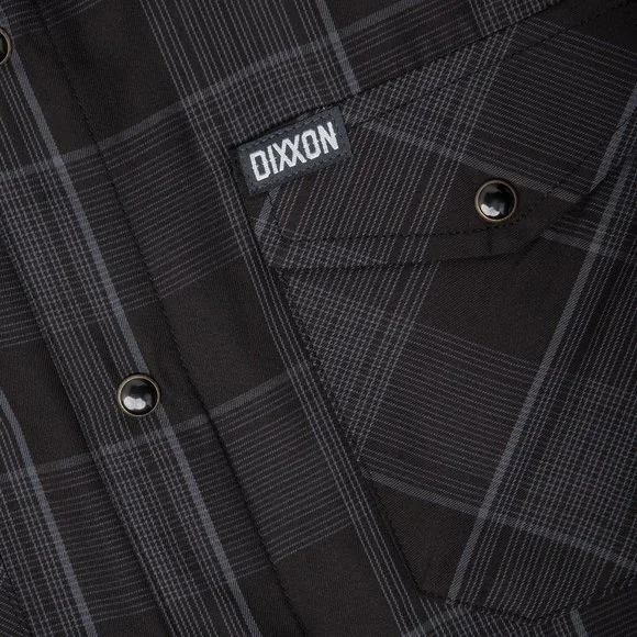 Dixxon - Murphy Bamboo Long Sleeve Shirt - Black & Gray Plaid - Men's 3XL - Picture 6 of 7